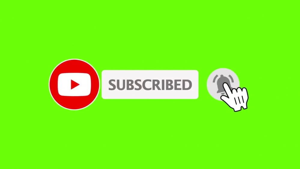 9 mẫu nút subscribe, like, chuông miễn phí để key phông xanh cho dân dựng Premiere
