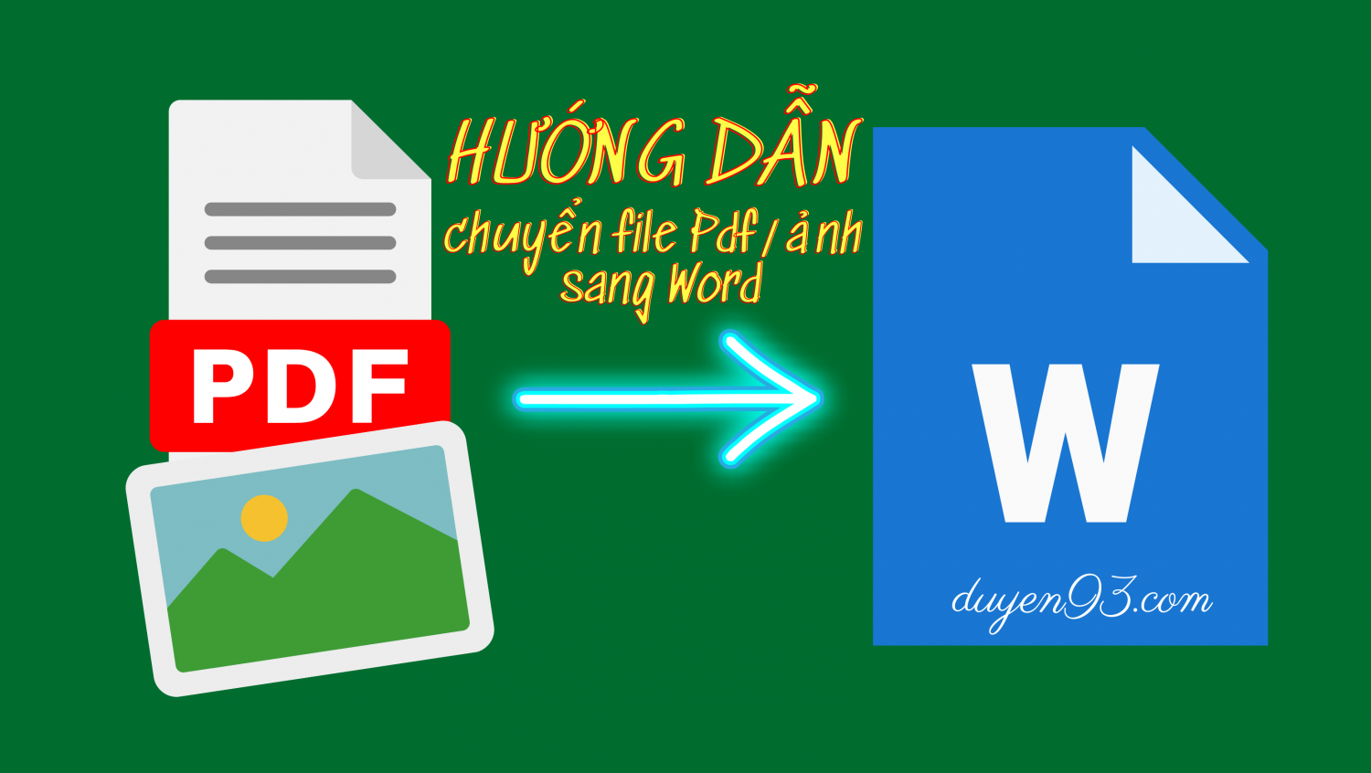 Hướng dẫn chuyển file Pdf hoặc ảnh sang Word